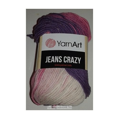 YarnArt Jeans Crasy -  vaj - rózsaszín - lila  színátmenetes